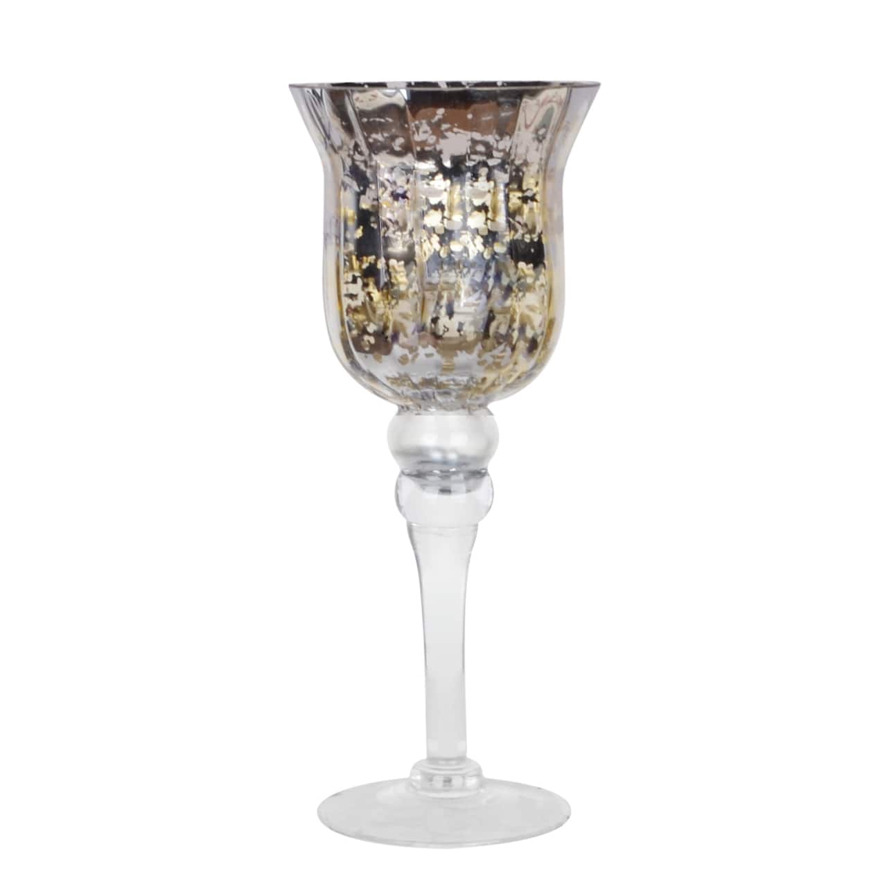 Fluted Mercury Glass Goblet by Ashland&#xAE;